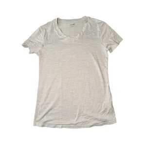 AVIA Women's Light Green V Neck Short Sleeve T Shirt Athletic Top Size Small